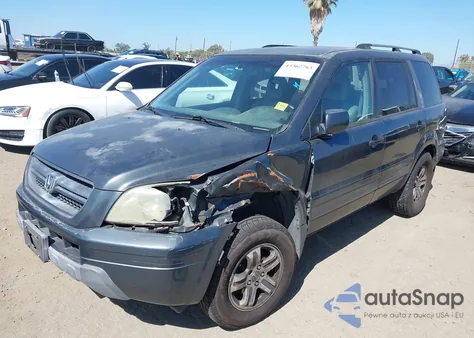 2004 Honda Pilot Ex-L from USA, damaged, VIN 2HKYF18724H580157